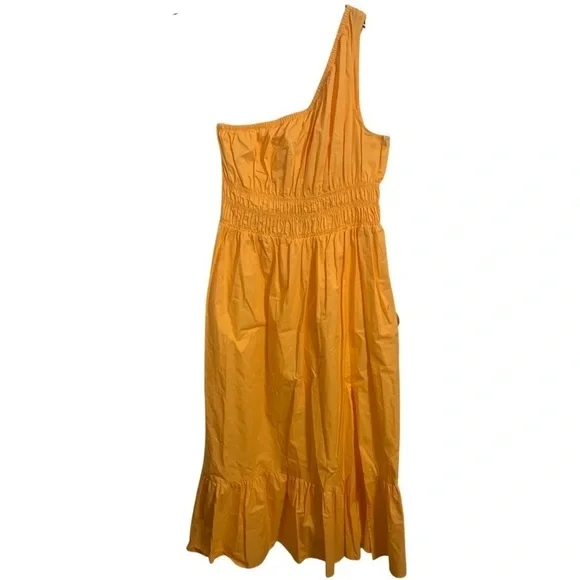 A.N.A Orange Cold Shoulder dress - Picture 6 of 11